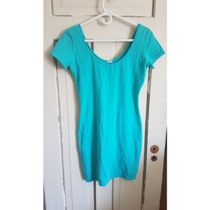 Monroe Bodycon Aqua Dress